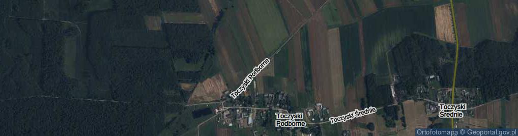 Zdjęcie satelitarne Toczyski Podborne ul.